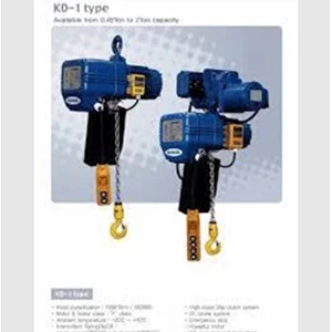 Electric Chain Hoist Crane Kukdong Type KD1 Kapasitas 1T - 6m